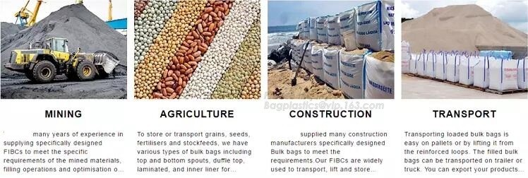 pp woven big fibc jumbo bag for coal cement,100% Virgin Material pp woven bulk bag 1000kg-3000kg,FIBC Recycle Container