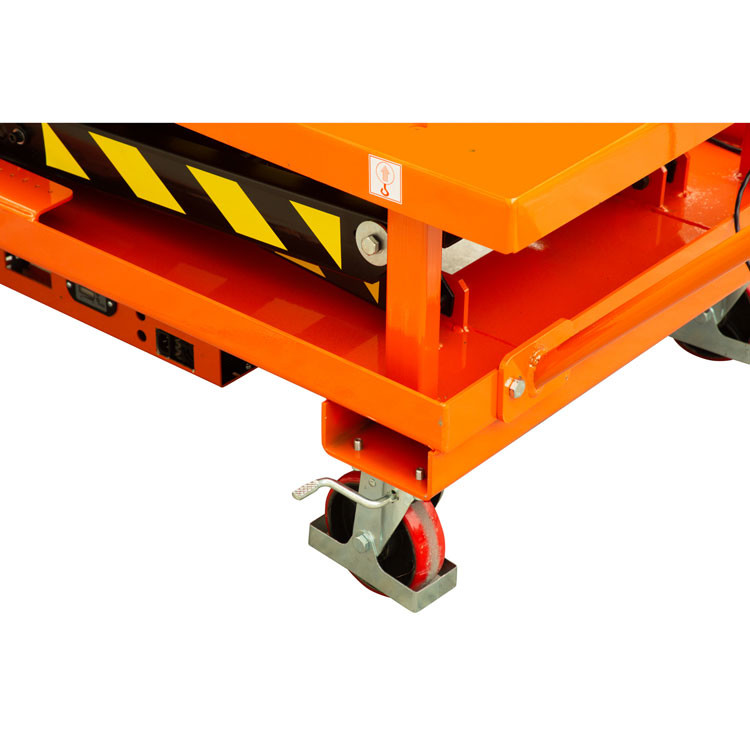 Warehouse Mobile Hydraulic Lift Platform 2m Small Motorized Scissor Lift