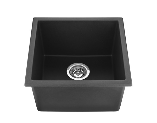 Factory Direct Price 17 Inch Black Under Mount Composite Granite Bar Sink