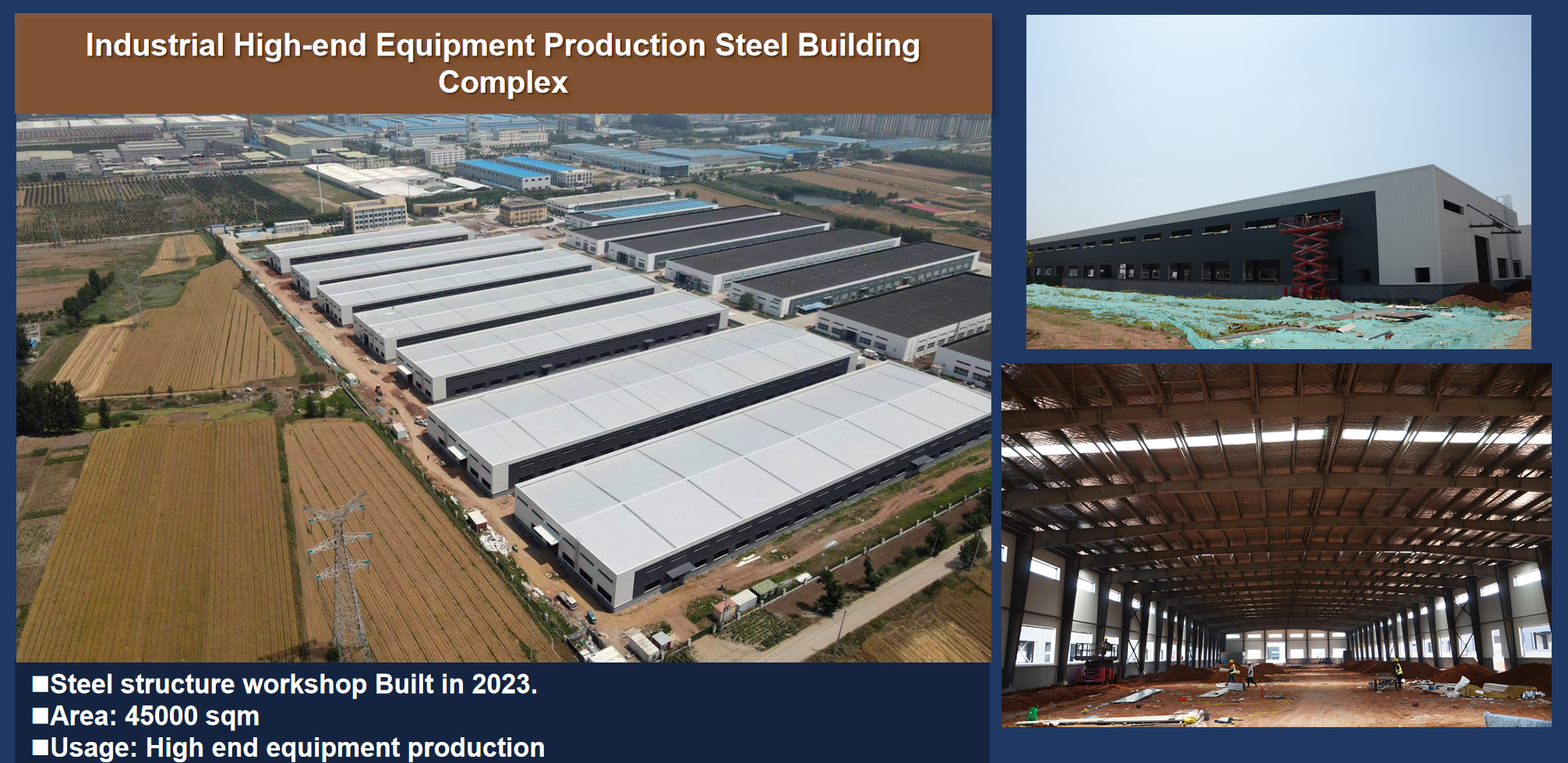 Pre Engineered Steel Structure Factory Building Q235 Q355