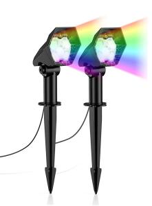Quality DC6V 12H working Solar Powered Garden Lights 300lm Outdoor Lawn Courtyard 2PCS wholesale