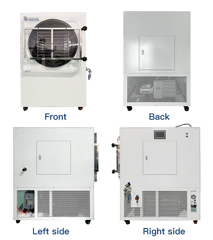 5m2 18 Trays Vacuum Lyophilizer Freeze Dryer Small Commercial Freeze Drying Equipment