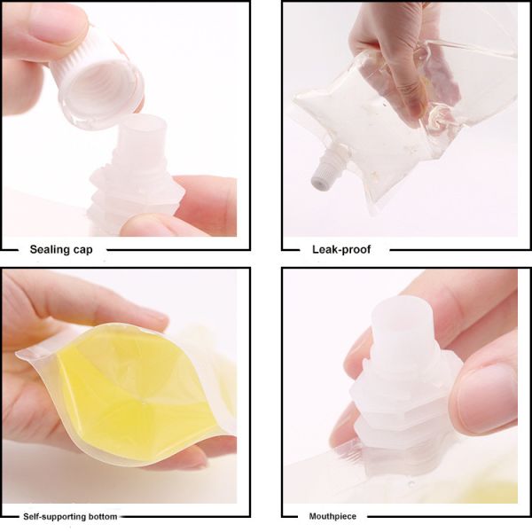 150ml Stand Up k Liquid Spout Bag Odorless For Beverage