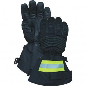 Quality Kevlar Silicone Coating Long Cuff Firefighter Gloves With Refelective Tape wholesale
