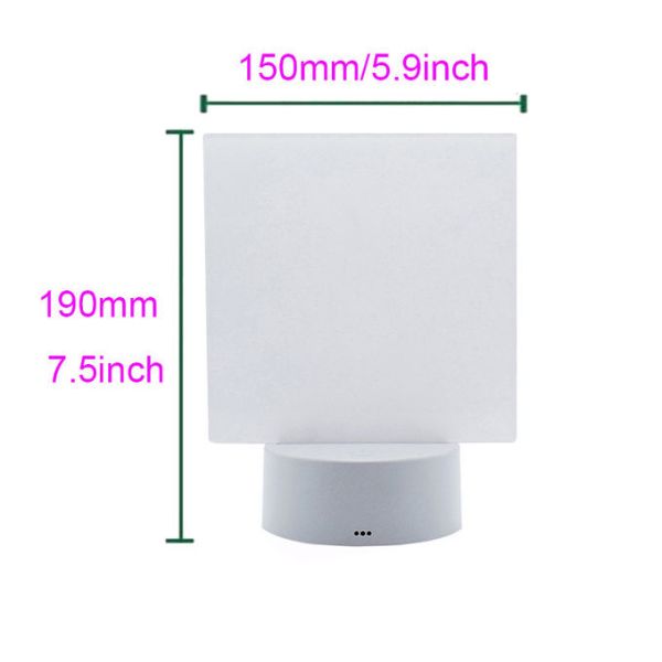 Sublimation Blank LED Acrylic Night Light Photo Frame Ornament For Home Office