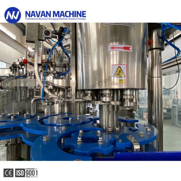 Automatic 0-2L Glass Bottle Carbonated Sparkling Drink 3 In 1 Filling Machine