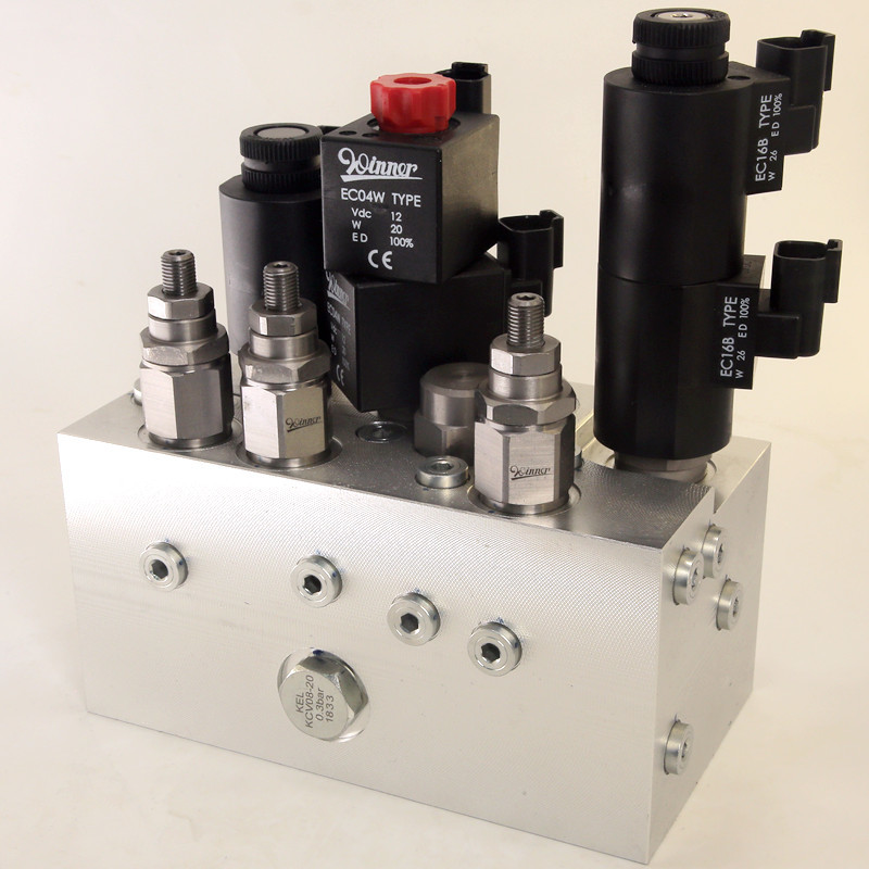 OEM hydraulic Solenoid Valve Bank With Manifold Parallel Valve Group