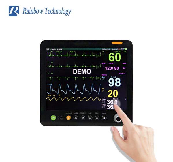 Cheap Medical 220V Multi Parameter Monitor Patient 15 Inch Touch Screen Monitor for sale