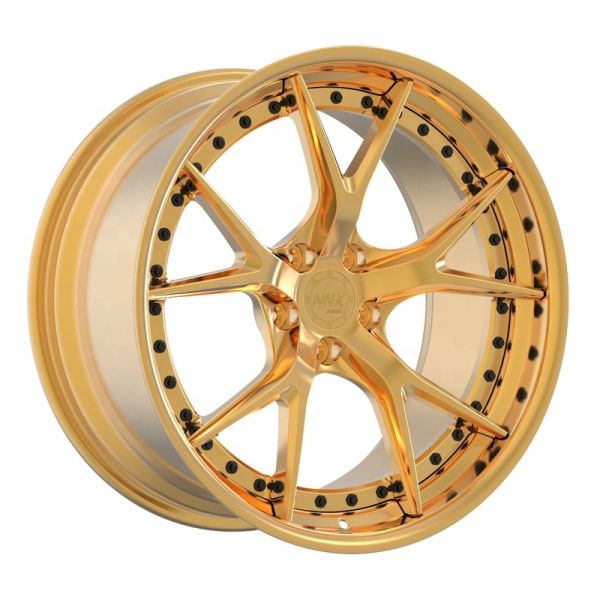 forged alloy wheels 2 pieces Chrome wheel rims forged concave wheels