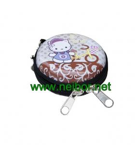 China small size coins collection tin box with zipper tin purse on sale