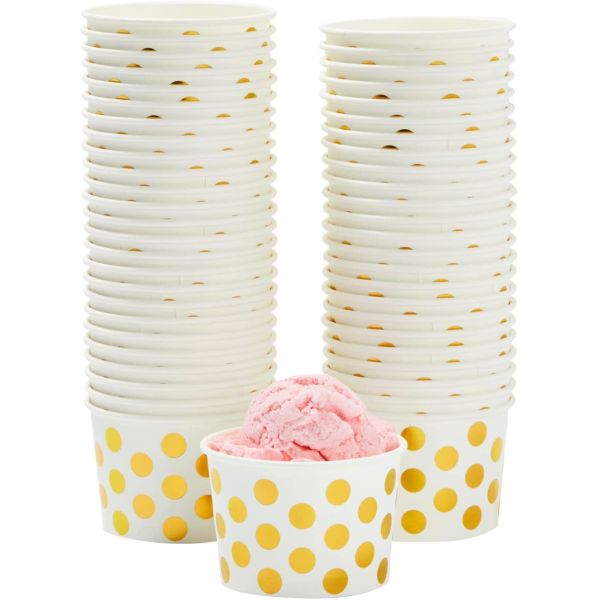 Paper 200ml 350ml 500ml Ice Cream Box Packaging Ice Cream Bowls