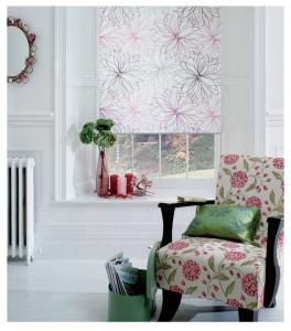 Quality Blackout Fabric White Kitchen Roller Blind Waterproof Horizontal Pattern wholesale