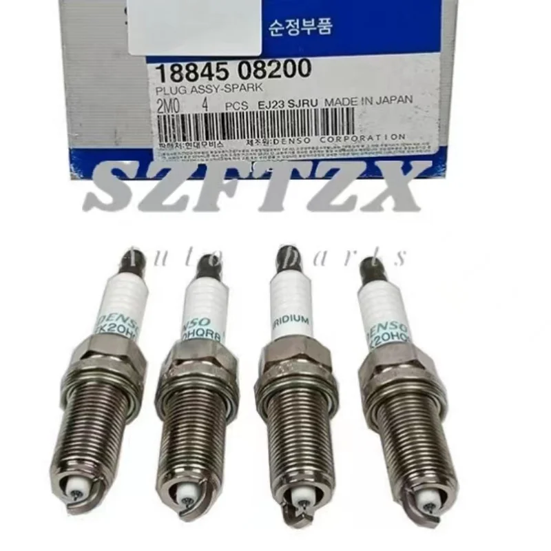 Genuine New Iridium Spark Plug 1884508200 Spark Plug 4Pcs For HYUNDAI Genesis Coupe