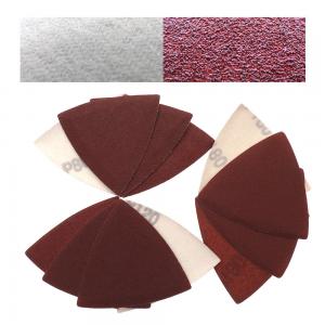 China 80mm Triangle Red Aluminum Oxide Multi Tool Sand Paper Disc Pad For Automotive Peeling Paint on sale