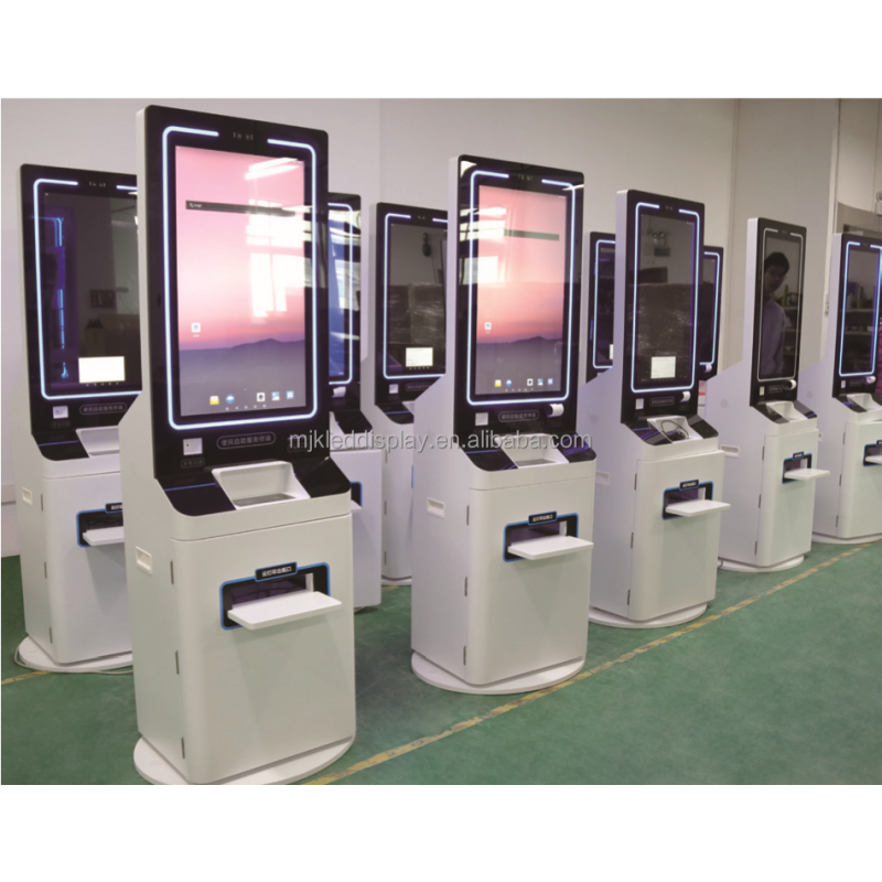 32 Inch Movable Smart Display with Wheels Height Adjustable Screen Wireless Android Tablet Gym Live Stream Factory