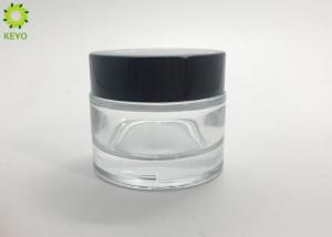 China 1oz Face Eye Cream Thick Bottom 30ml Glass Jar Custom Printing Logo on sale