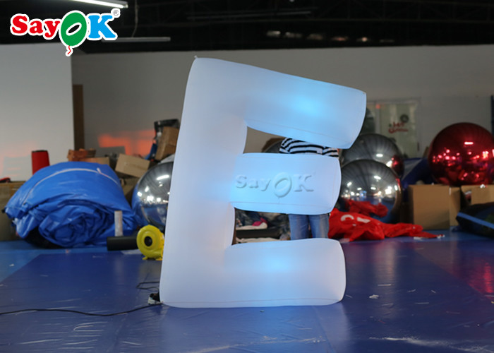 ROHS Inflatable Love Letters With 17 - Color Changed By Touch Screen Remote Control