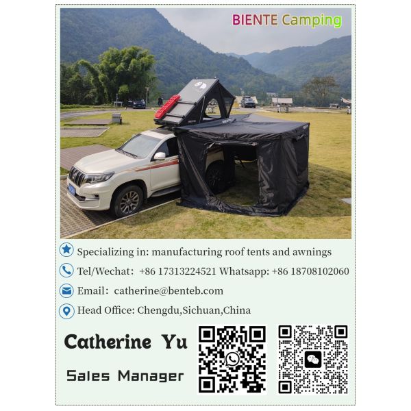 Ultra-Thin Roof Top Tent 12cm Aluminum Hard Shell 210x130cm