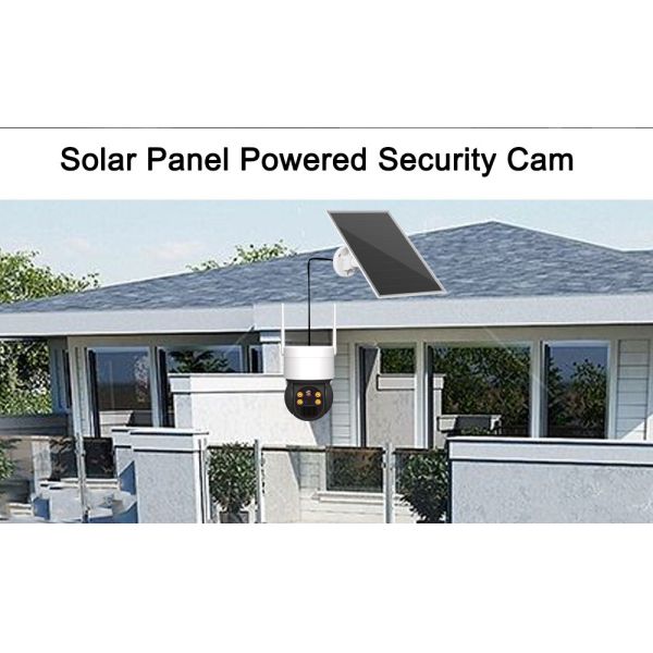 Full Color Night Vision 4G Solar PTZ Camera Starlight Class Lens 3.6mm 0.00001LUX