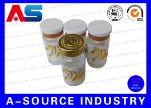 China Customized 10ml Vial Labels Gold foil Printing For Sterile Injection bottles Packaging on sale