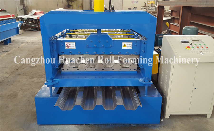 High Strength Steel Floor Deck Roll Forming Machine with 45 forge Steel
