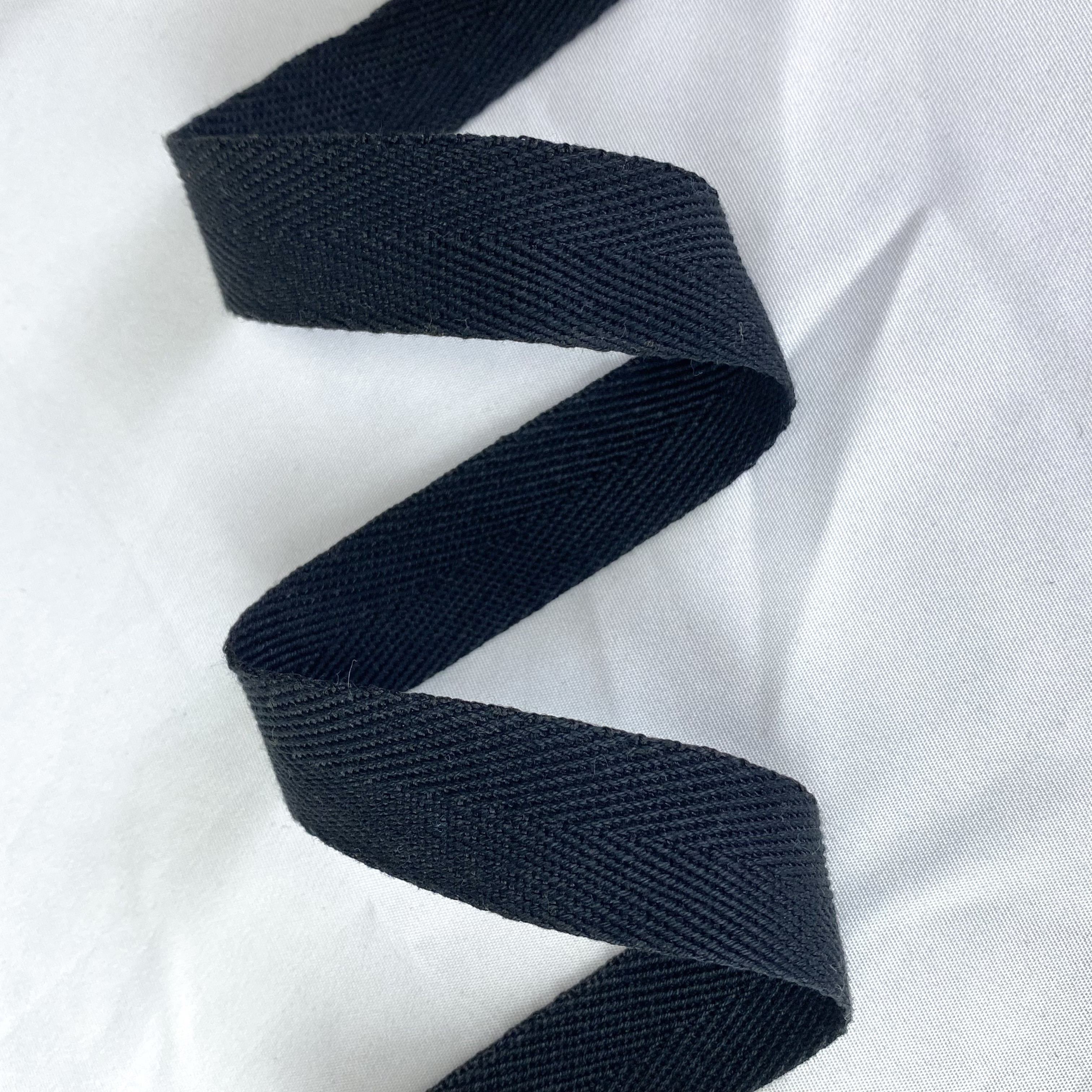 Herringbone polyester-cotton webbing Various colors Backpack strap Belt Handbag strap