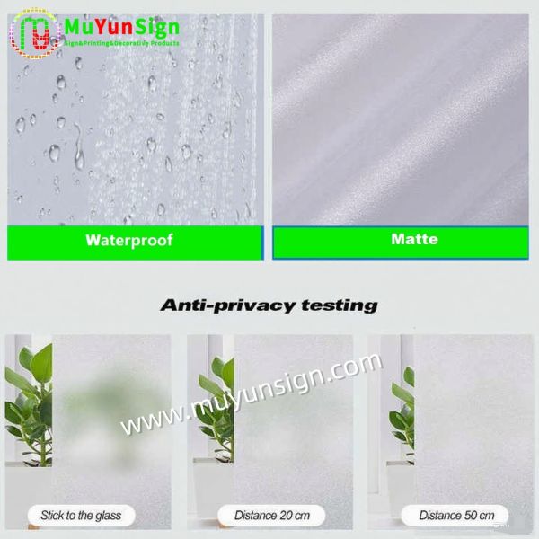 Glass Window Decoration Film Permanent Self Adhesive For Window Glass Visual Effect