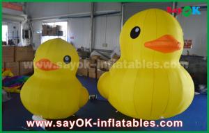 Quality Promotion Lovely Big Yellow Inflatable Cartoon Duck With Customized Logo Print wholesale