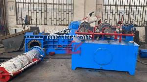 China Powerful Force Push Out Hydraulic Scrap Tyre Wire Steel Baler Machine Full Automatic Control on sale