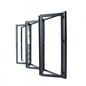Quality Aluminium Upvc Foldable Balcony Door Bay Window Bifold Doors Laminated Glass wholesale