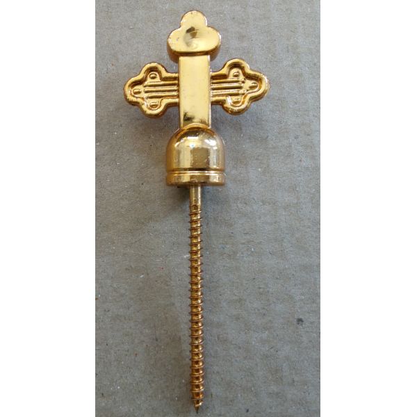 PP And Iron Funeral Coffin Screw 5# Casket Decoration Gold Cross Shaped