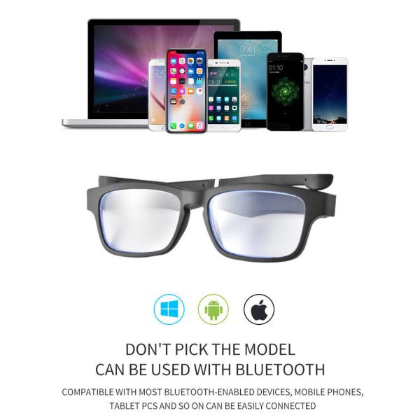 CVC6.0 Bluetooth Speaker Glasses Blocking Blue Light Low Power Consumption