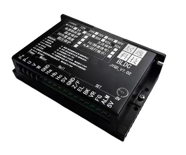JUYI JYQD-V7.02 DC Brushless Three Phase Sensor Motor Driver Board Low Voltage High Power Motor Controller 12V24V60A