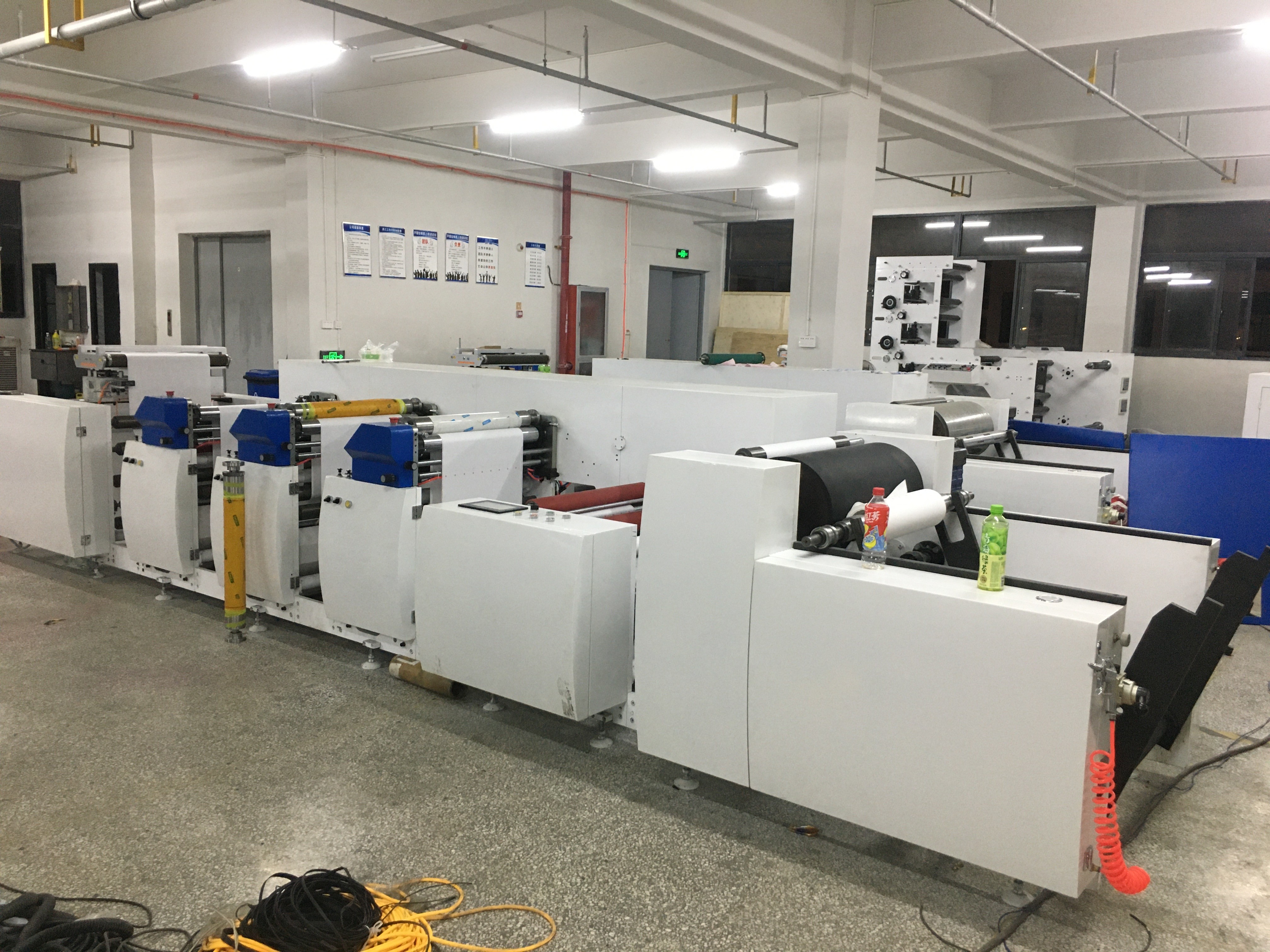 520mm Inline Printing Machine , 3 Color Opp Film Flexo Printing Machine