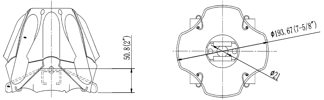 8 Way ABE Standard ISO9001 0.625 Inch Bust Anchor , Concrete Expanding Anchors