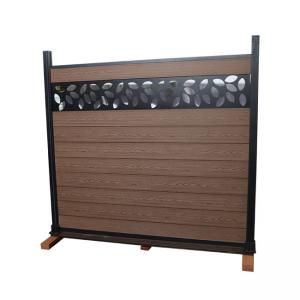 Quality Wood Plastic Composite Wpc Fence Panel Home Garden Outdoor Moisture Proof wholesale