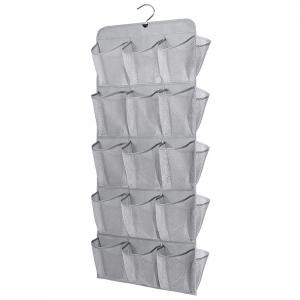 China Rotating 30 Pocket Hanging Organizer / Dual Sided over the door shoe organizer Closet on sale