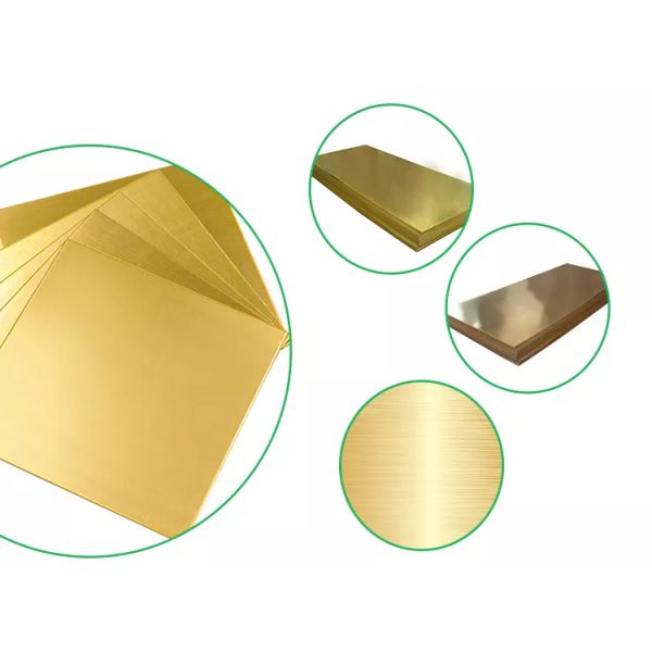 0.3 To 60mm Etching Brass Sheet 99% Pure C26800 Brass Plate For Nut