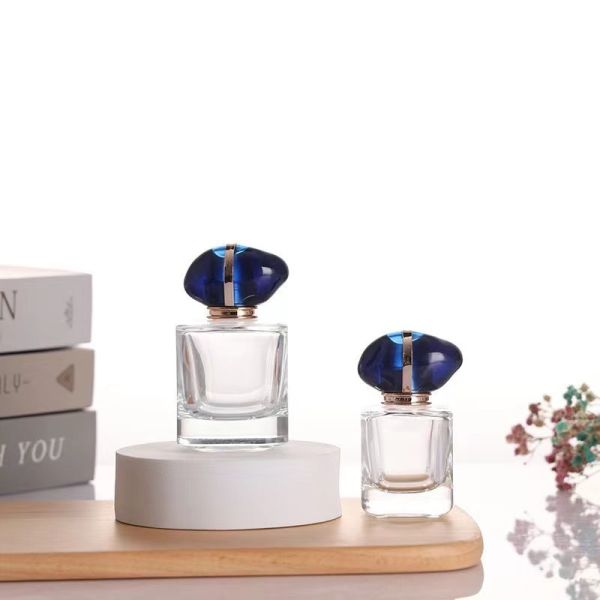 50ml 100ml Selling Clear Glass Perfume Bottle With Customized Lid