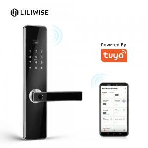 Quality Intelligent Gate Lock Keyless Fingerprint Door Lock Tuya TTlock Control For Home Wooden Door Locks wholesale