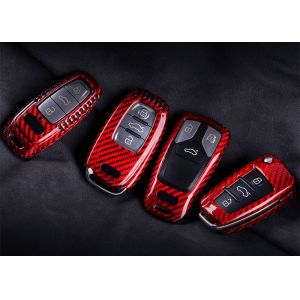 Smart Remote Wear Resistant Audi Carbon Fiber Key Cover