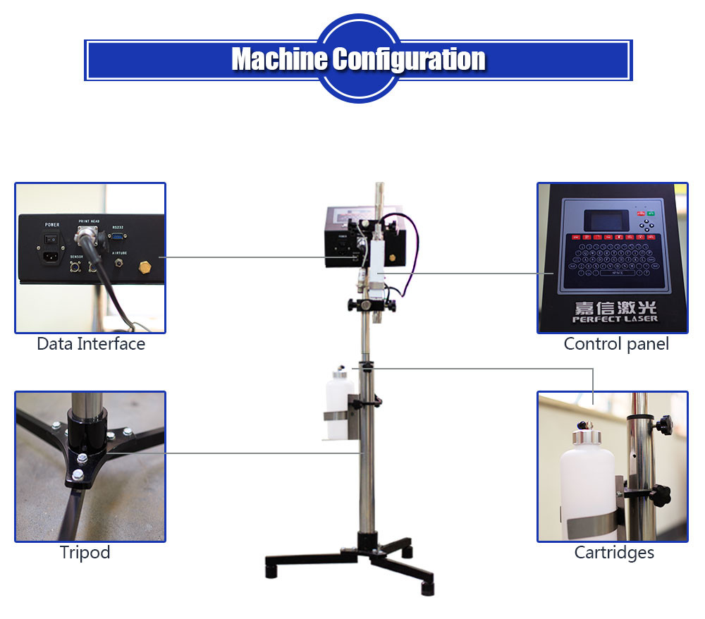 Automatic Print Batch Coding Machine In Food , Beverage , Chemical Indrustry