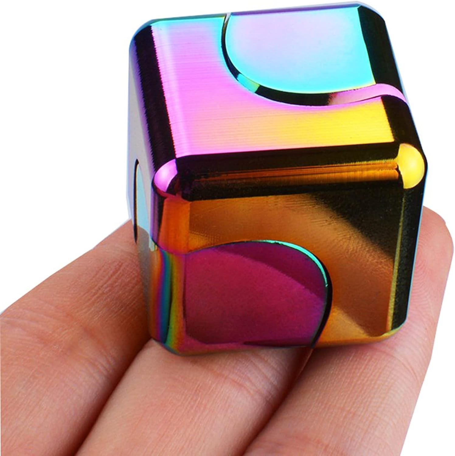 ADHD Teens Metal Fidget Spinner Toys Cube for Stress Relief Anxiety Relief