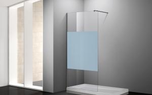 China Anti Corrosion Rectangular Glass Shower Room Wet Room Glass Panel 900mm on sale