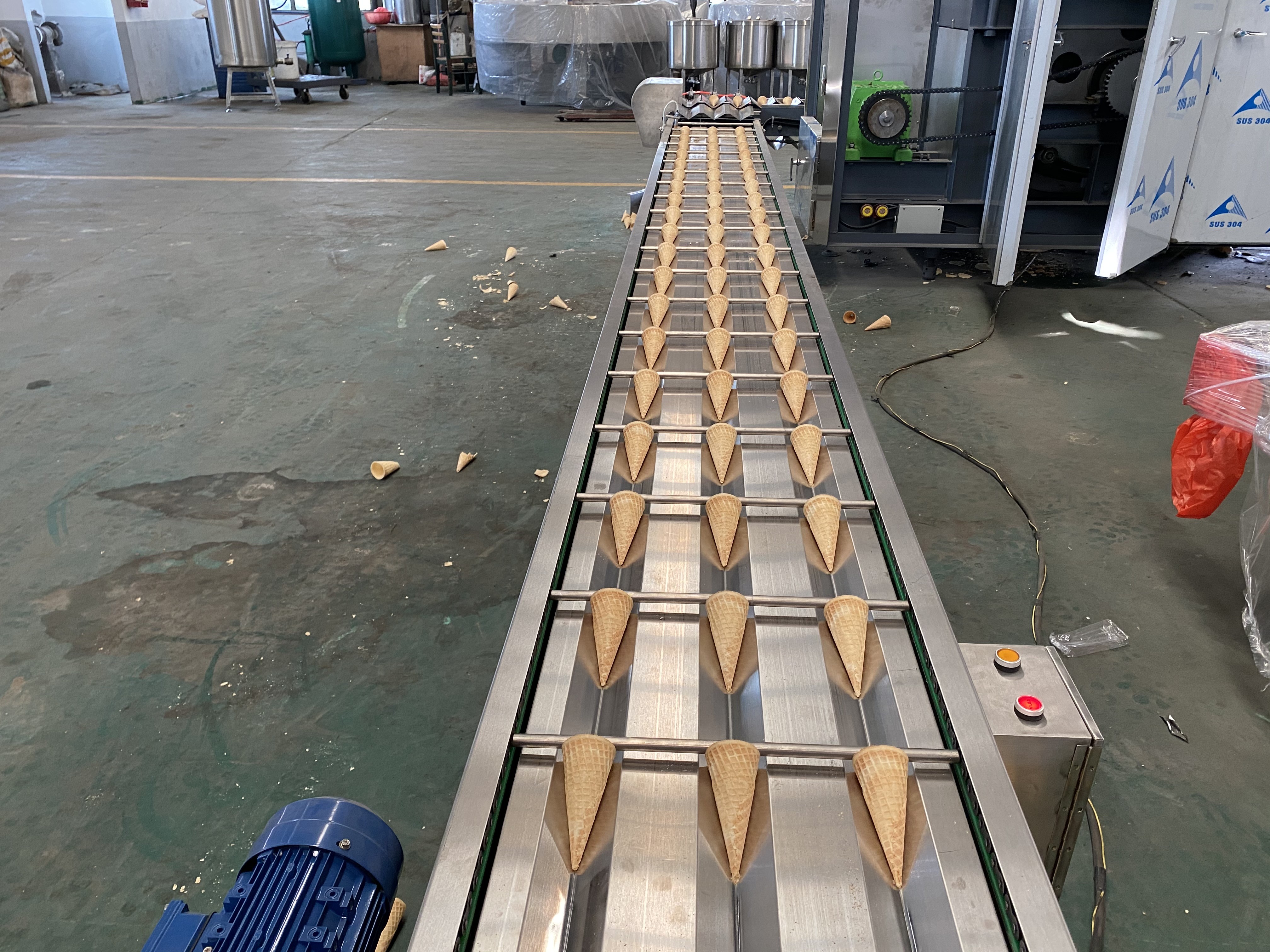 6kg/h Ice Cream Cone Making Machine For Snack Food Factory