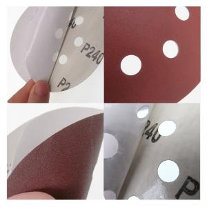 Quality 5 Inch PSA Self Adhesive Orbital Sander Sandpaper Red Aluminum Oxide For Polishing Sanding wholesale