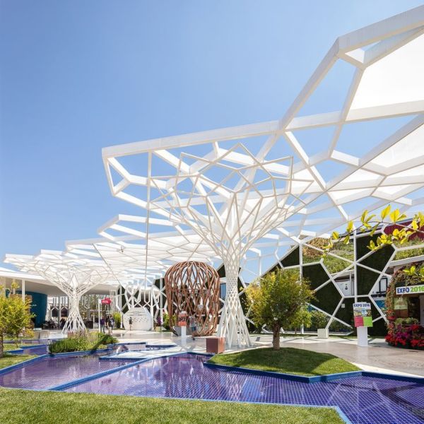 Custom Fabricated Stainless Steel Canopy Metal Crafts For Architectural Facades Urban