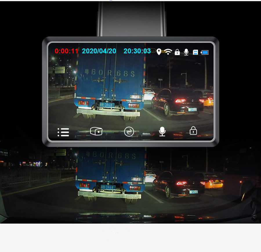 IPS RGB 3" HD Driving Dash Cam Recorder Night Vision ODM