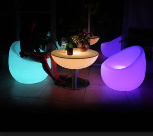 China Night Lamp Decorative Party Modular LED Cocktail Bar Furniture Lighting Portable PE Plastic Bar Counter Furniture on sale