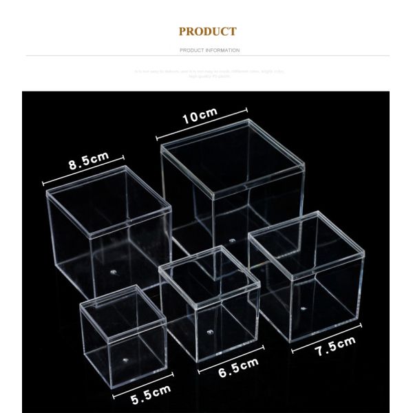 OEM ISO9001 Compartment Acrylic Candy Favor Boxes For Wedding Packaging